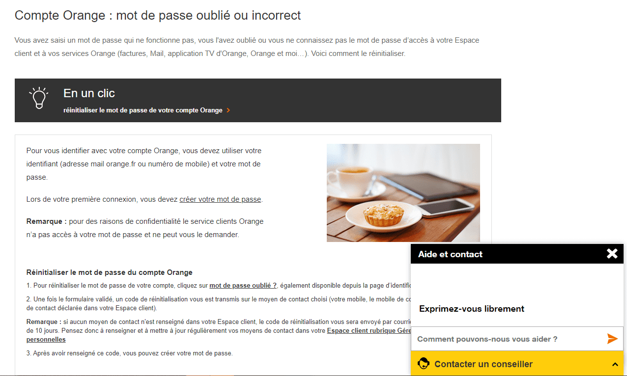 Vignette Aide & Contact